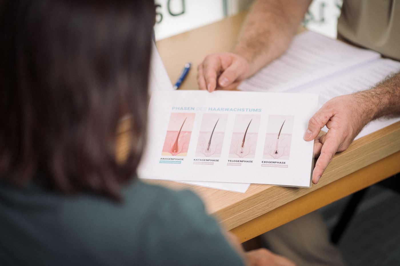 Aufklärung über die Phasen des Haarwachstums